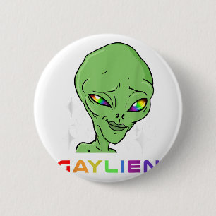 Gaylien Gay Alien for Gay Pride 6 Cm Round Badge