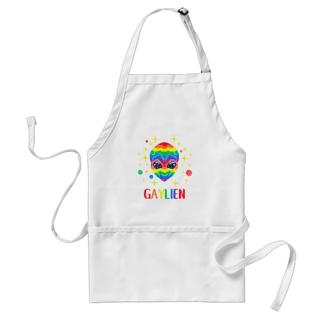 Gaylien Gay Pride  Standard Apron (Front)