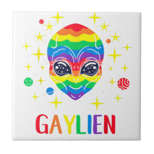 Gaylien Gay Pride  Tile