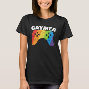 GayMer Gay Flag In Controler LGBT Gay transgender T-Shirt