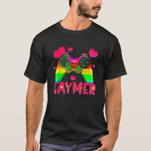 Gaymer Gay Pride Flag Lgbt Gamer Gbtq Gaming Game T-Shirt