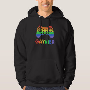 Gaymer Gay Pride Lgbt Rainbow Video Game Gamer Gam Hoodie