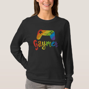Gaymer LGBT Rainbow Pride Parade March Rally Gamer T-Shirt