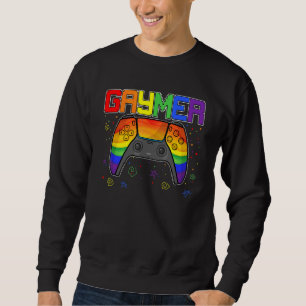 Gaymer Lgbtq Gay Pride Month Gamer Video Game Gami Sweatshirt