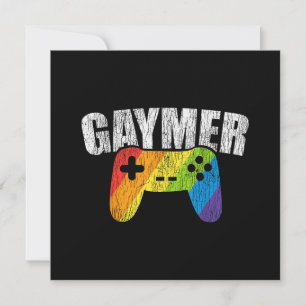 Gaymer Rainbow Flag Gaming Lesbian Gay Bisexual LG Thank You Card