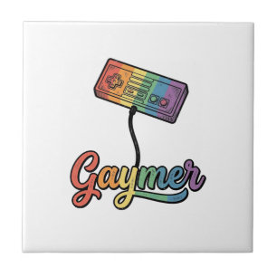 Gaymer Rainbow Gamer Vector Shirt Design_1 Tile