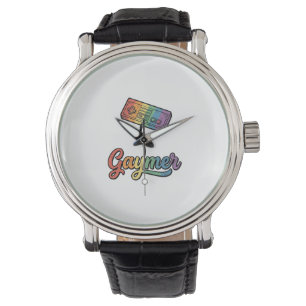 Gaymer Rainbow Gamer Vector Shirt Design_1 Watch