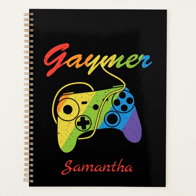 Gaymer | Rainbow Video Game Controller | Gaming Planner (Front)