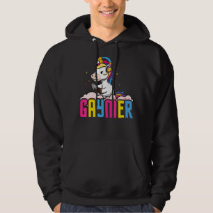 Gaymer Unicorn Pansexual Flag Pan Pride Lgbt 1 Hoodie