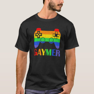 Gaymer Video Game Controller Gaming LGBTQ Gay Prid T-Shirt