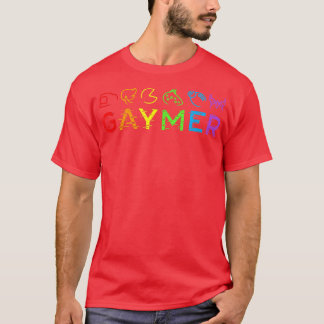 Gaymer  Video Game LGBT Heartbeat Gamer Gay Pride  T-Shirt