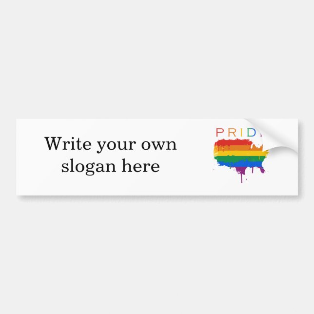 Gaymerican Pride Bumper Sticker (Front)