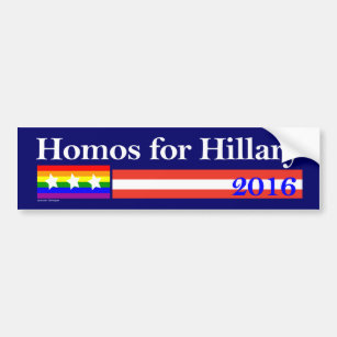 Gays for Hillary Clinton Bumper Sticker