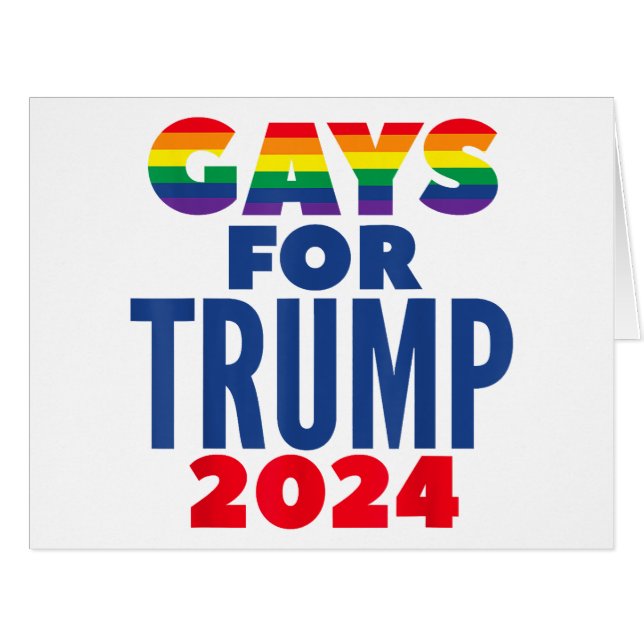 Gays For Trump 2024 Election (Front Horizontal)