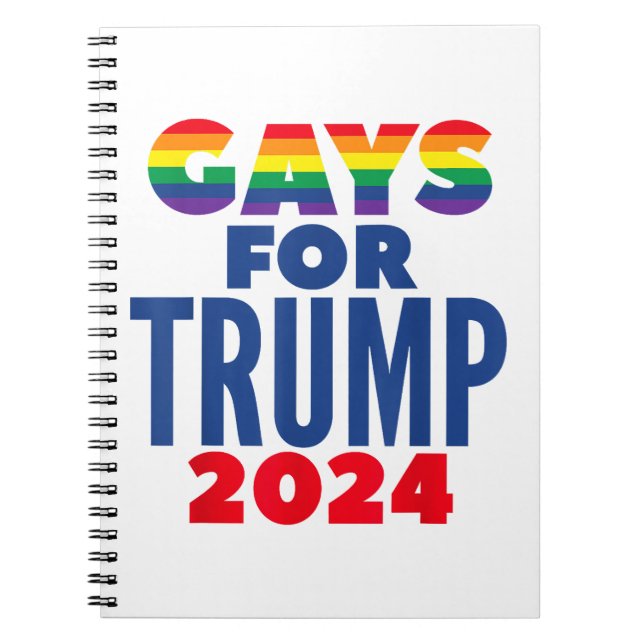 Gays For Trump 2024 Election Notebook (Front)