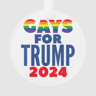Gays For Trump 2024 Election Ornament