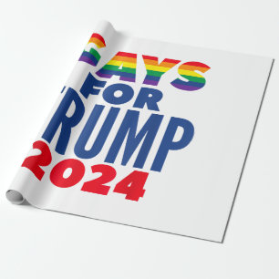 Gays For Trump 2024 Election Wrapping Paper