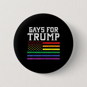 Gays For Trump Usa Flag Pro Reelect Donald 2020 6 Cm Round Badge