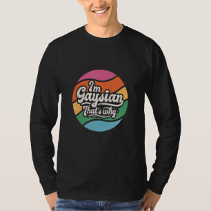 Gaysian Gay Asian LGBTQ Pride Rainbow T-Shirt