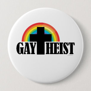 Gaytheist 10 Cm Round Badge