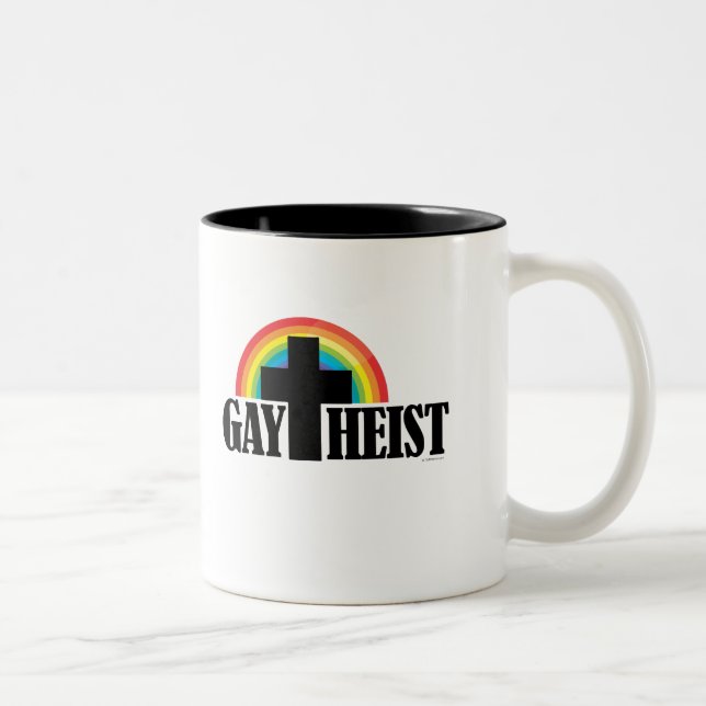 Gaytheist Two-Tone Coffee Mug (Right)