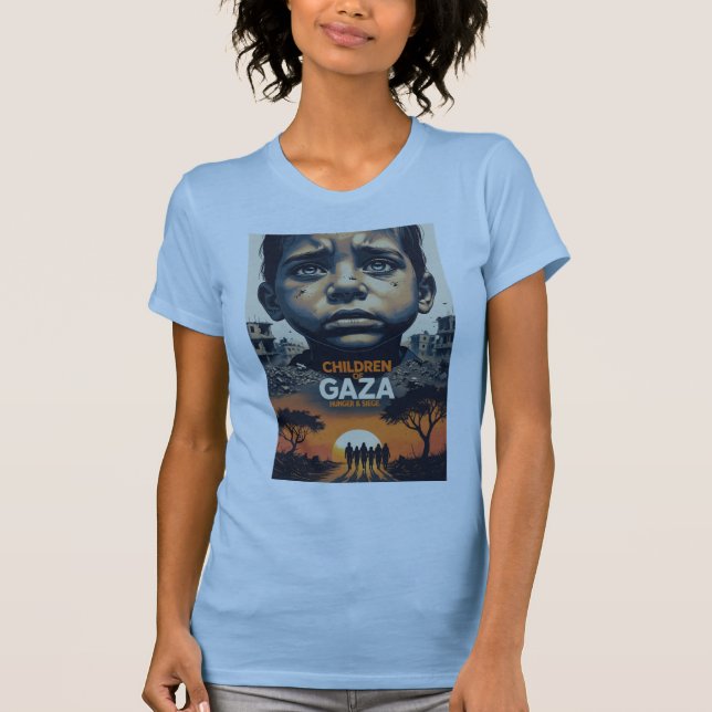 Gaza Children's T-Shirt: Hunger and Siege T-Shirt (Front)