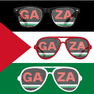 Gaza City Palestine Flag colours party shades 