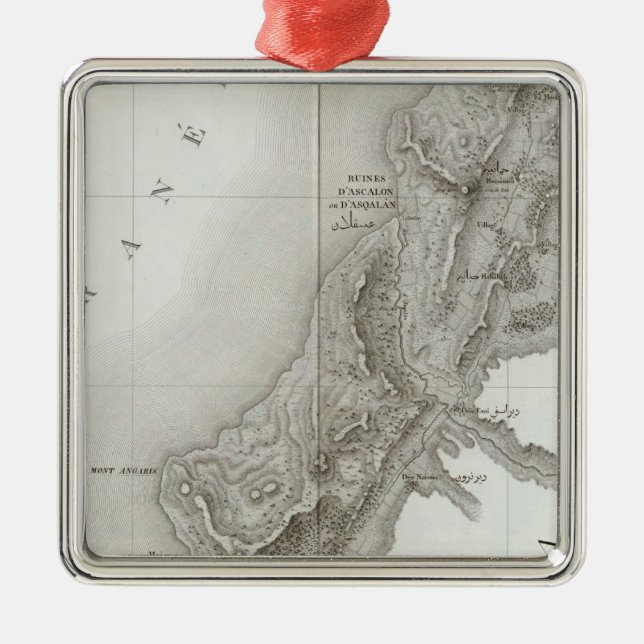 Gaza, Israel Metal Tree Decoration (Front)