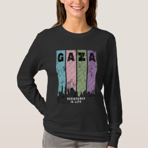 GAZA Long-Sleeve Protest T-Shirt   Solidarity
