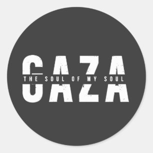 GAZA The Soul of My Soul Classic Round Sticker