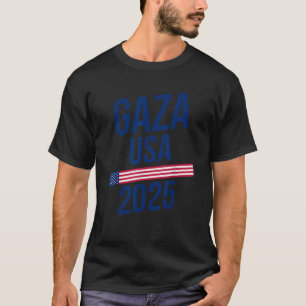 Gaza USA Make Gaza Great Again American Flag 2025 T-Shirt