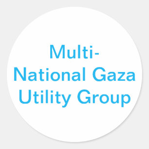 Gaza Utility Group Hankamer Artjunkhaus Comic Art Classic Round Sticker