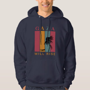 Gaza Will Rise Hoodie   Unbroken   Free Palestine