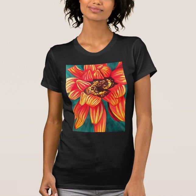 Gazania desert flower art by Sacha Grossel T-Shirt (Front)