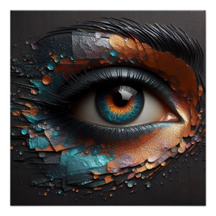 Gaze of Elegance - Magic Of The AI Poster