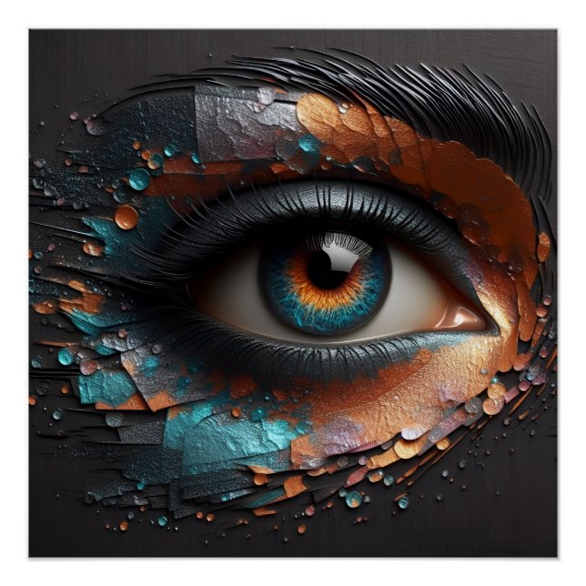 Gaze of Elegance - Magic Of The AI Poster (Front)