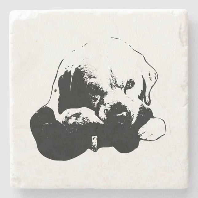 Gaze that Guards Stone Coaster (Front)
