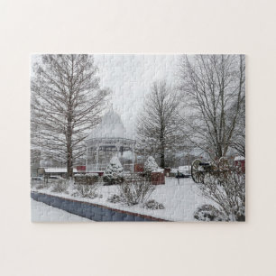 Gazebo and Cannon Jigsaw Puzzle