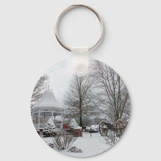 Gazebo and Cannon Key Ring (Front)