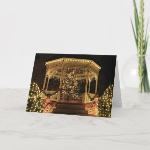 Gazebo Dressed for Christmas Card