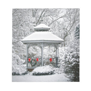 Gazebo in the Snow Notepad