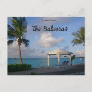 Gazebo on a Beach in The Bahamas Postcard