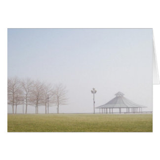 Gazebo on a Misty Winter Day