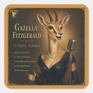 Gazella Fitzgerald: a Parody Square Sticker