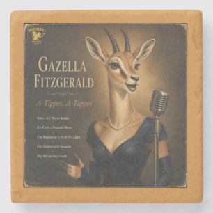 Gazella Fitzgerald: a Parody Stone Coaster