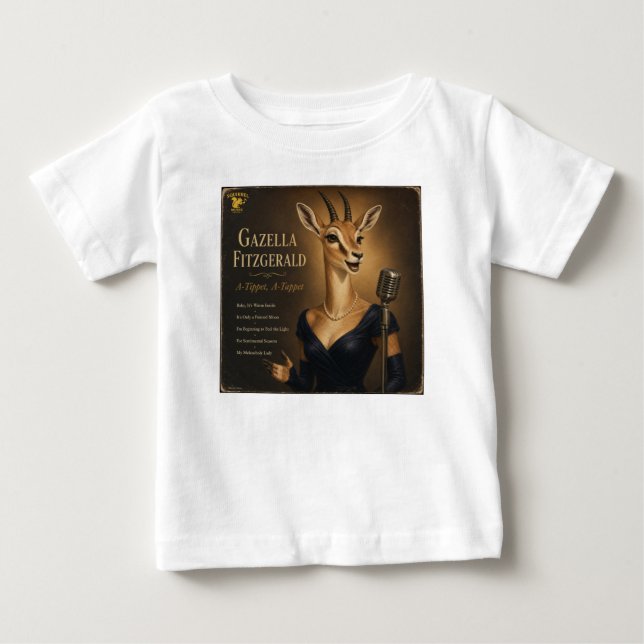 Gazella Fitzgerald Album: a Parody Baby T-Shirt (Front)