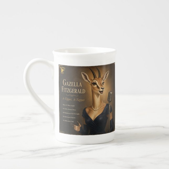Gazella Fitzgerald Album: a Parody Bone China Mug (Left)