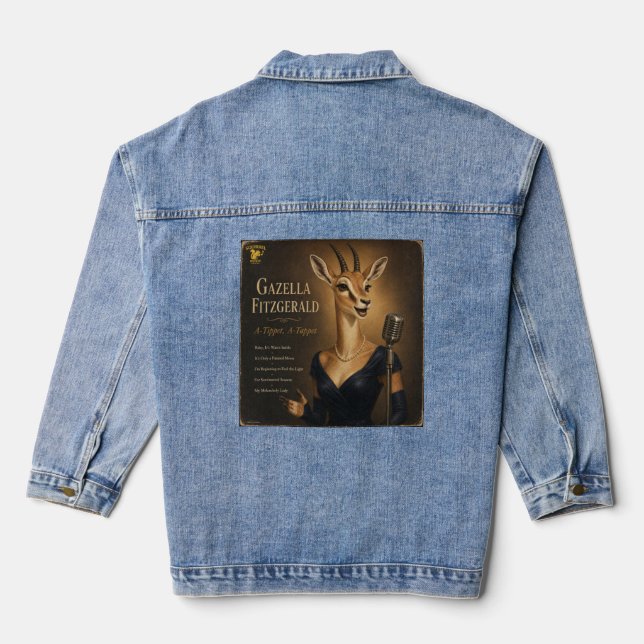 Gazella Fitzgerald Album: a Parody Denim Jacket (Back)