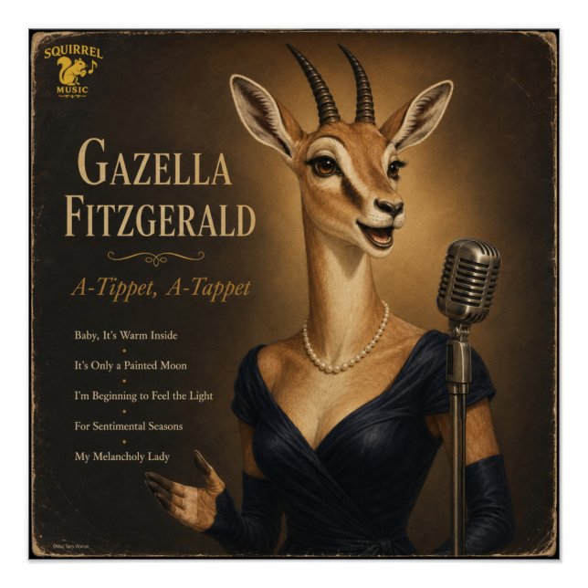 Gazella Fitzgerald Album: a Parody Poster (Front)