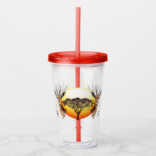 Gazelle African Antelope Wild  Animal Acrylic Tumbler